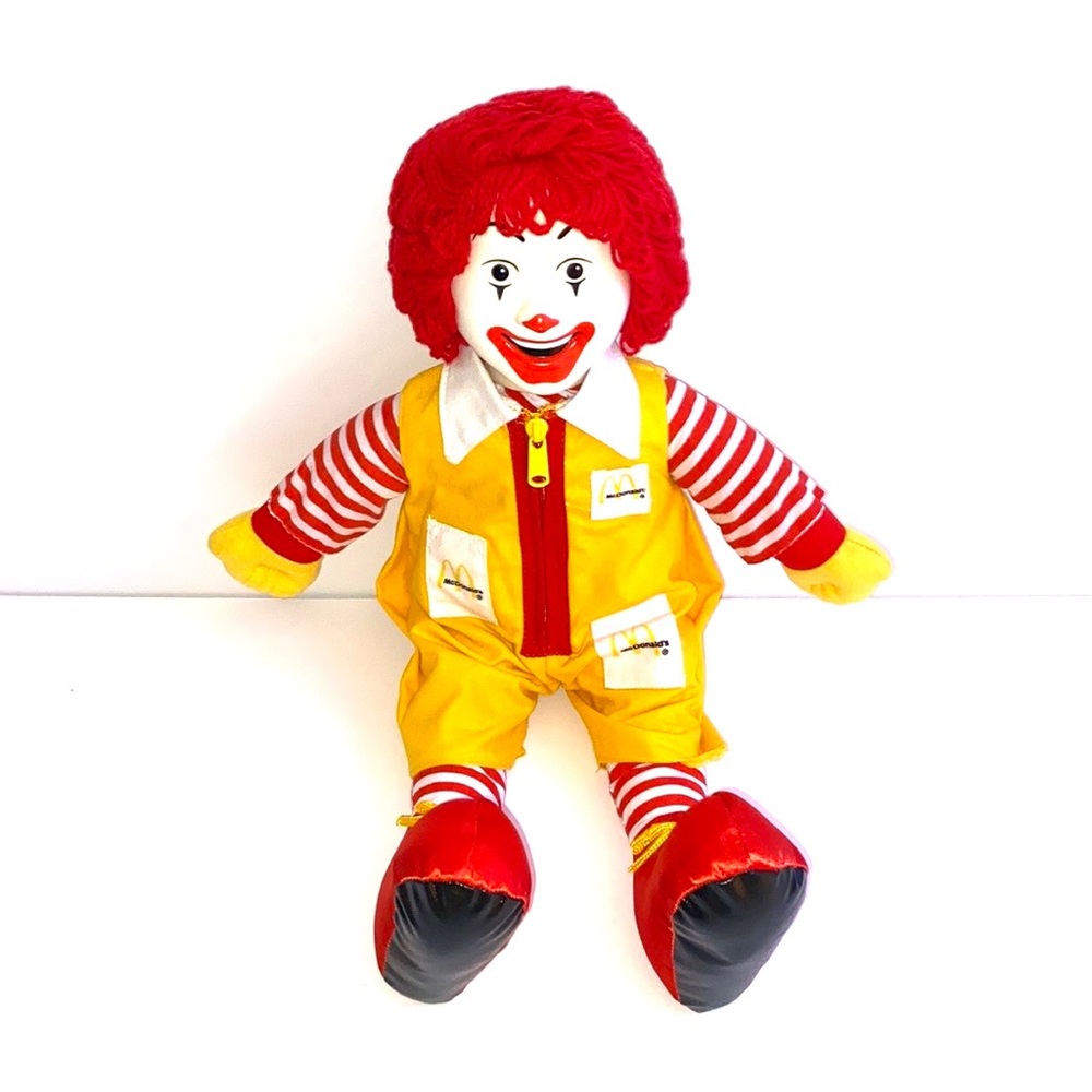Ronald McDonald stuffed clown toy